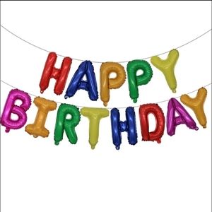 Multicolor Happy Birthday Balloon